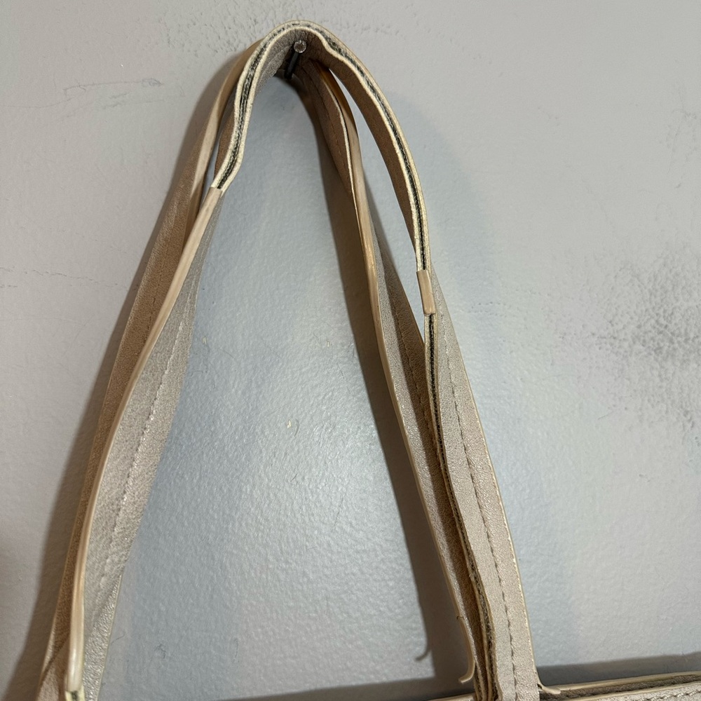 Anthropologie Thoma Clutch and Tote Bag, Light Sand - Picture 3 of 12